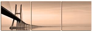 Obraz na plátně - Most Vasco da Gama - panoráma 5245FB (90x30 cm)
