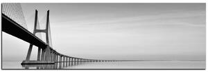 Obraz na plátně - Most Vasco da Gama - panoráma 5245QA (105x35 cm)