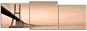 Obraz na plátně - Most Vasco da Gama - panoráma 5245FE (90x30 cm)
