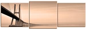Obraz na plátně - Most Vasco da Gama - panoráma 5245FD (90x30 cm)
