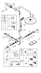GROHE 26401001 - Sprchový systém VITALIO JOY SYSTEM 310 lesklý chrom