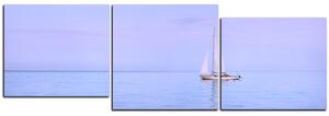 Obraz na plátně - Plachetnice na moři - panoráma 5248E (150x50 cm)