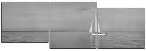 Obraz na plátně - Plachetnice na moři - panoráma 5248QE (90x30 cm)