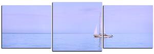 Obraz na plátně - Plachetnice na moři - panoráma 5248D (90x30 cm)