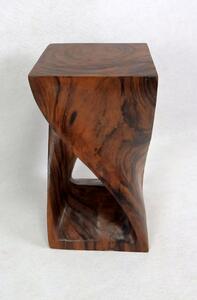Odkládací stolek, exotické drěvo, 50cm