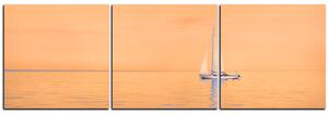Obraz na plátně - Plachetnice na moři - panoráma 5248FB (150x50 cm)