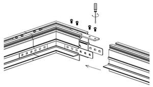 Mantra 9319 Magneto 48V, bílá zapuštěná kolejnice pro magnetický systém, 200cm