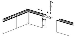 Mantra 9300 Magneto 48V, bílá přisazená kolejnice pro magnetický systém, 200cm, vysoká