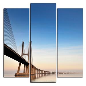 Obraz na plátně - Most Vasco da Gama - čtverec 3245C (75x75 cm)