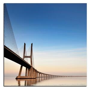 Obraz na plátně - Most Vasco da Gama - čtverec 3245A (50x50 cm)