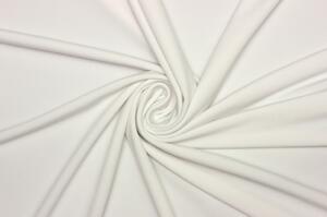 Úplet polyester elastický tenký - Perlově bílá | Ivory