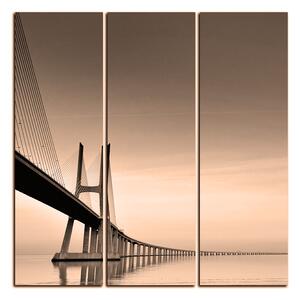 Obraz na plátně - Most Vasco da Gama - čtverec 3245FB (75x75 cm)