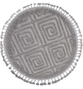 Koberec BERBER 7061 světle šedý kruh