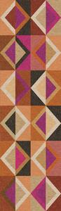 Geometrická vliesová obrazová tapeta na zeď, hnědo-fialová, DGJOY4041-260, Joy, Masureel