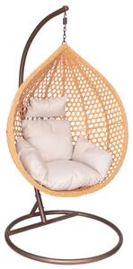 Závěsné křeslo RELAX naturální / béžové / hnědé FAT4804