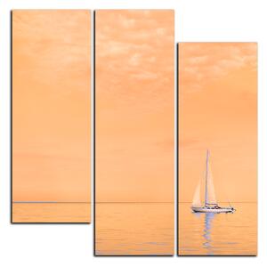 Obraz na plátně - Plachetnice na moři - čtverec 3248FC (75x75 cm)