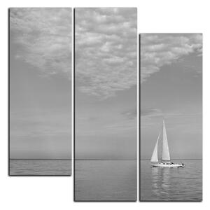 Obraz na plátně - Plachetnice na moři - čtverec 3248QC (75x75 cm)