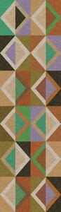 Geometrická vliesová obrazová tapeta na zeď, hnědo-zelená, DGJOY4031-260, Joy, Masureel