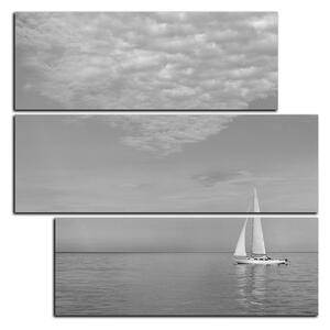 Obraz na plátně - Plachetnice na moři - čtverec 3248QD (75x75 cm)
