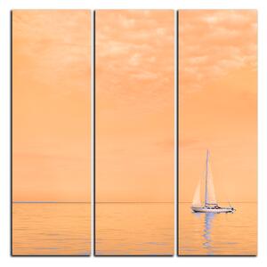 Obraz na plátně - Plachetnice na moři - čtverec 3248FB (75x75 cm)