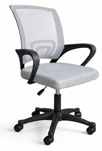 Otočná židle s nízkým opěradlem KO25SZ v šedé barvě