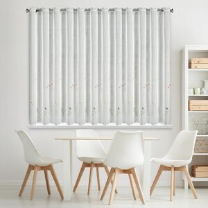 ZÁCLONA NA POUTKÁCH MARIKA 350X145 CM KVĚTY