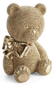 DEKORAČNÍ SOŠKA BEAR 13X17 CM ŠAMPAŇSKÁ