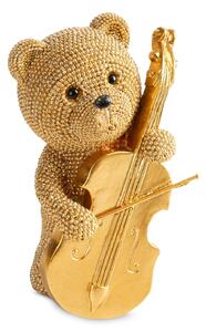 DEKORAČNÍ SOŠKA BEAR 8X12 CM ZLATÁ