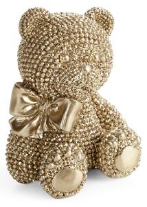 DEKORAČNÍ SOŠKA BEAR 6X8 CM ŠAMPAŇSKÁ