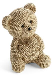 DEKORAČNÍ SOŠKA BEAR 7X9 CM ŠAMPAŇSKÁ