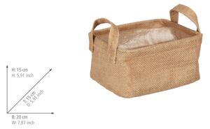 WENKO 64470100 - Koš JUNA 20x15 cm hnědá
