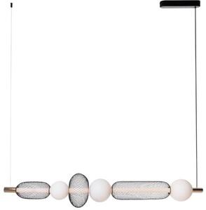 MaxLight Bora závěsné svítidlo 1x29 W černá-zlatá P0593
