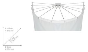 WENKO 23863100 - Sprchový držák 96x72 cm nerez/bílá