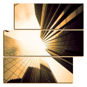 Obraz na plátně - Pohled na mrakodrap - čtverec 3252FD (75x75 cm)