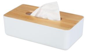 WENKO 25318100 - Kosmetický box ROTELLO 24x12,7 cm bílá/hnědá