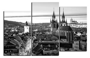 Obraz na plátně - Panoramatický pohled na starú Prahu 1256QC (120x80 cm)