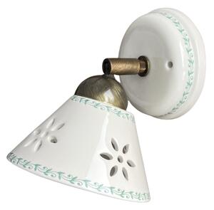Keramická nástěnná lampa Foglie 2025.1 - ZELENÁ