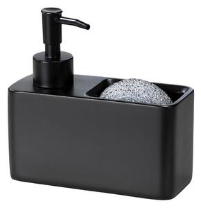 WENKO 55076100 - Dávkovač mýdla BLACK OUTDOOR KITCHEN 14,5x14,3 cm černá