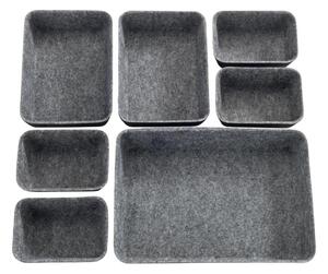 WENKO 64502100 - Organizér zásuvky FELT 28,5x20 cm šedá