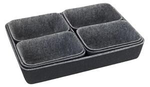 WENKO 64502100 - Organizér zásuvky FELT 28,5x20 cm šedá