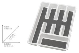 WENKO 54788100 - Příborník 26,5x36,5 cm bílá/šedá