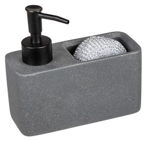 WENKO 54669100 - Dávkovač mýdla RESA 14,5x14,3 cm šedá/černá