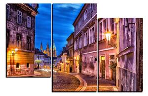 Obraz na plátně - Magické noční staré město 1258D (120x80 cm)