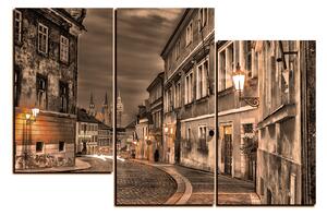 Obraz na plátně - Magické noční staré město 1258FD (120x80 cm)