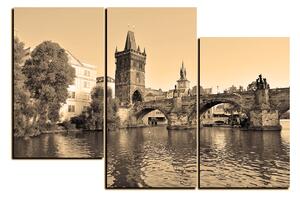 Obraz na plátně - Karlův most v Praze 1259FD (90x60 cm)