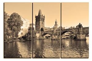 Obraz na plátně - Karlův most v Praze 1259FB (90x60 cm )