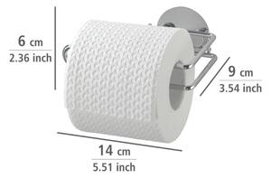 WENKO 18774100-Držák toaletního papíru TURBO-LOC RUND STAHL 14x9 cm chrom