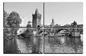 Obraz na plátně - Karlův most v Praze 1259QE (150x100 cm)