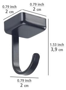 WENKO 71149800 - Háčky JET 2,2x3,9 cm černá/stříbrná