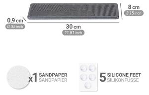 WENKO 54957100 - Odkapávací podložka DAMON 30x8 cm šedá